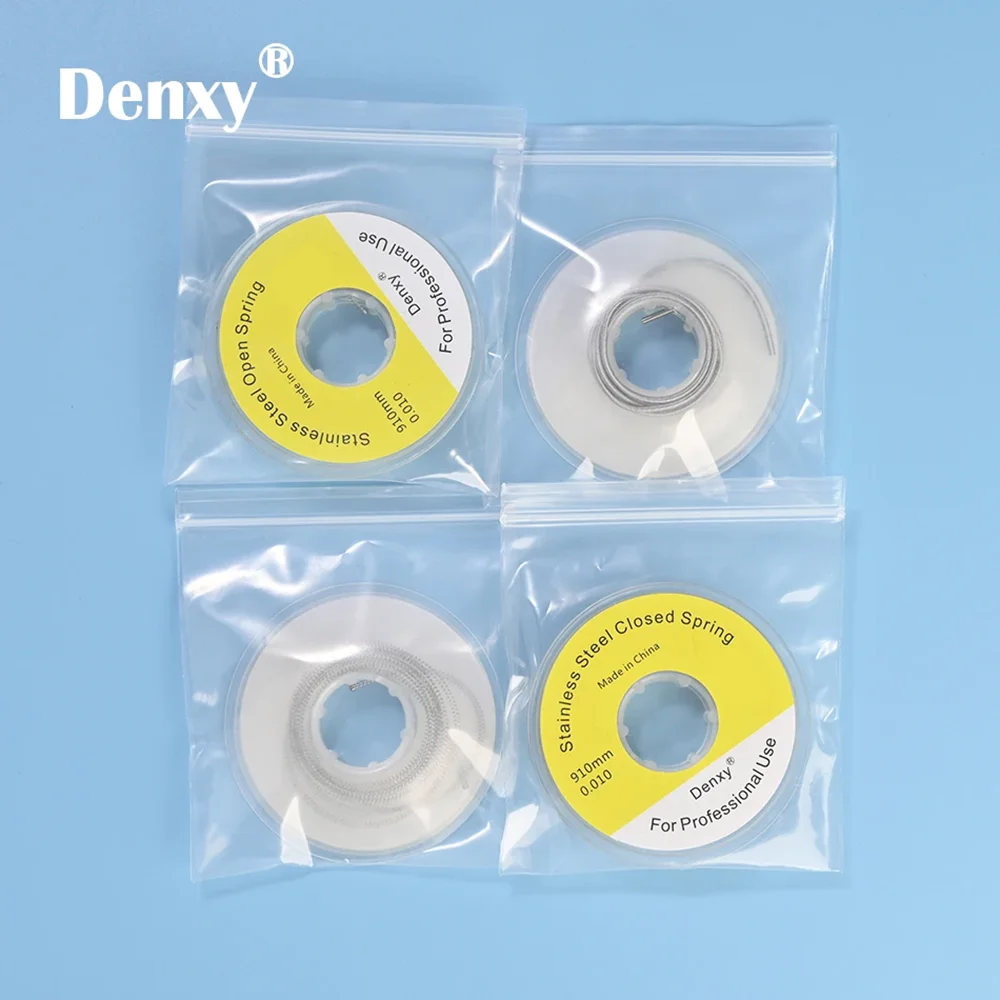 

5pc Dexny Orthodontic Stainless Steel Coil Spring Open spring Orthodontic Closed spring For Orthodontist Use Dental Bracket