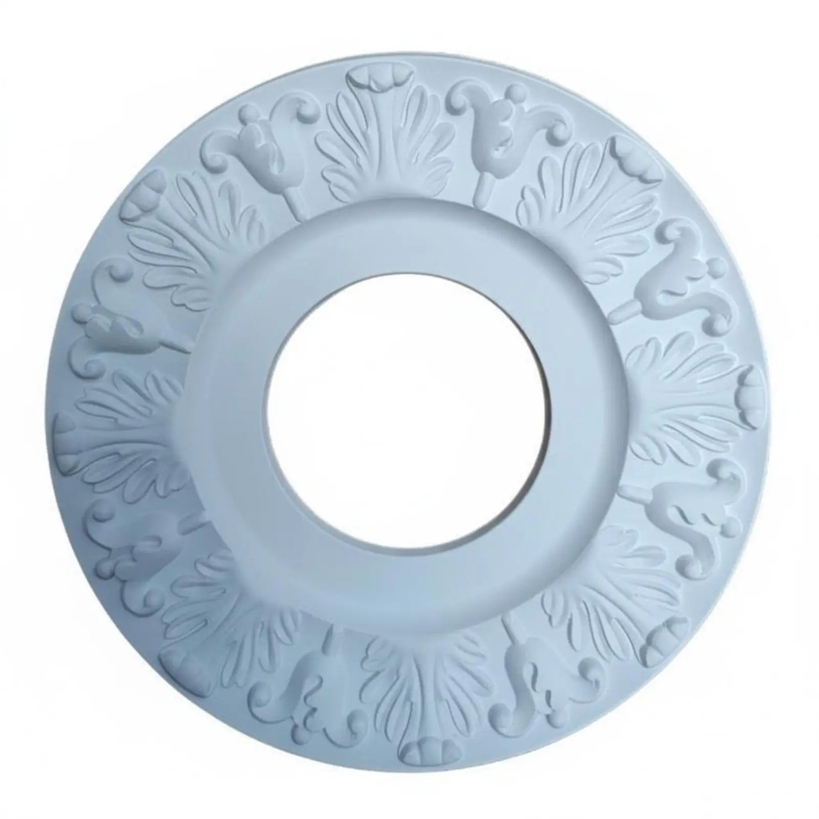 Polyurethane Ceiling Lamp Holder Elegant Medallion Chandelier Suspension Plate for Luxury House Interiors