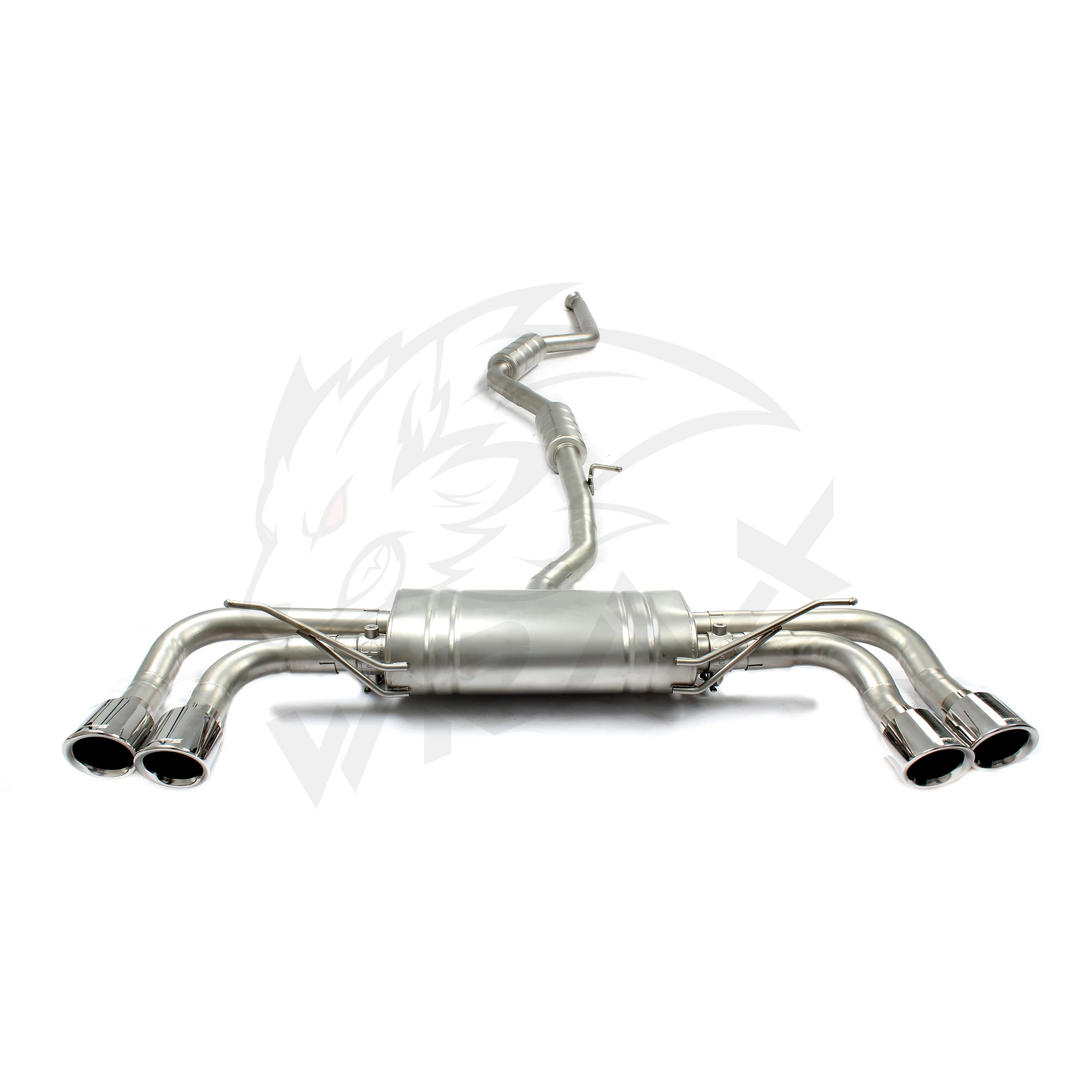 Catback-Auspuffanlage aus Edelstahl 304, Performance-Schalldämpferrohre für BMW X4 3.0 mit Ventil