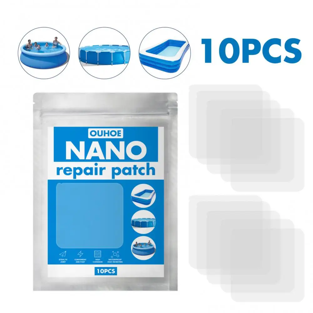 Nano Repair Patch Swimming Pool Water Pad Tent Waterproof Special Adhesive Outdoor Swimming Ring Repair Patch