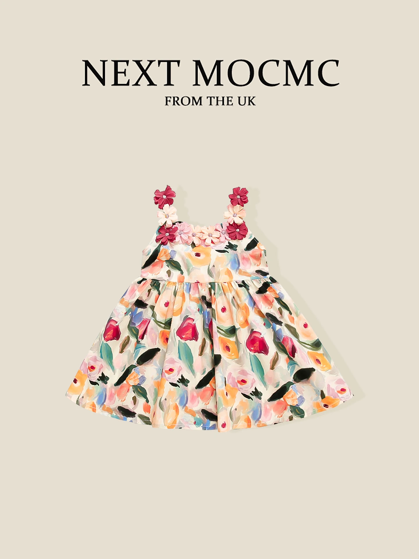 mocmc-abito-da-principessa-per-bambine-vestito-estivo-con-stampa-floreale-senza-spalline-gonna-con-stampa-acquerello-stile-dolce-per-uso-quotidiano