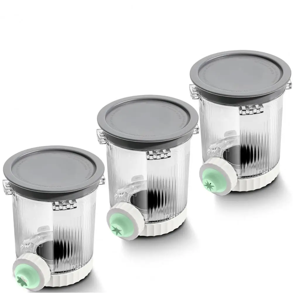 Ice Cream Maker Accessories Pint Size 3 Pcs Replacement Creami Swirl Pints Lids Set -free Ninja Nc700 Series Soft Serve Maker