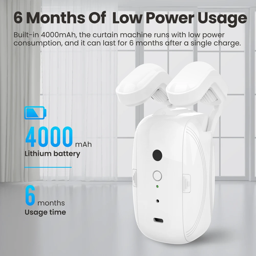 AVATTO Tuya WiFi Smart Electric Curtain Robot Automatic Open Remote Control For Curtains Track Support Alexa,Google Home