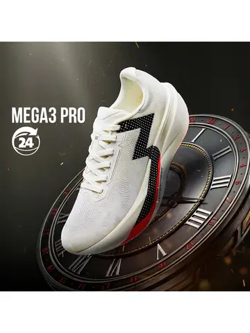 Tênis de corrida 361MEGA3 pro, novo modelo profissional com absorção de impacto, respirável, com malha, para treino e esportes, masculino.