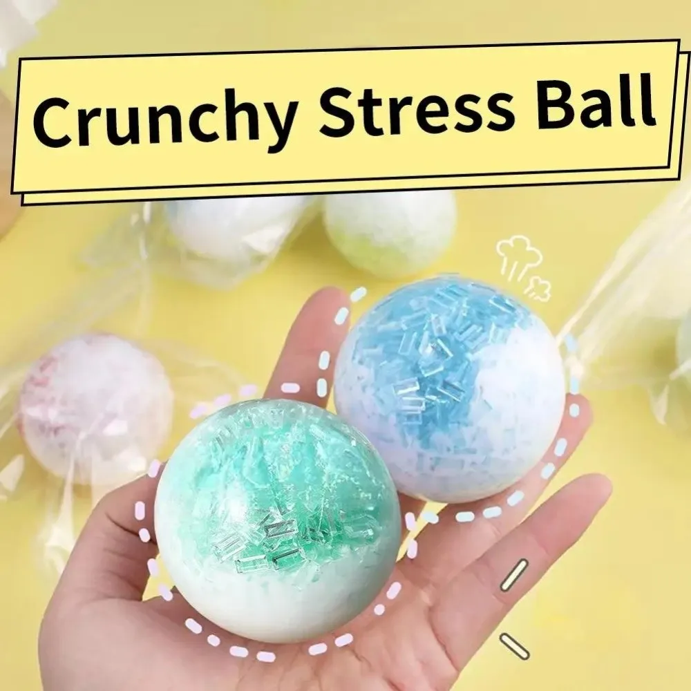 Slow Rising Crispy Skin Ball Rebound Reshape Crushed Ice Cracking Squishy Unique Creative Sensory Fidget Ball Reduce Anxiety