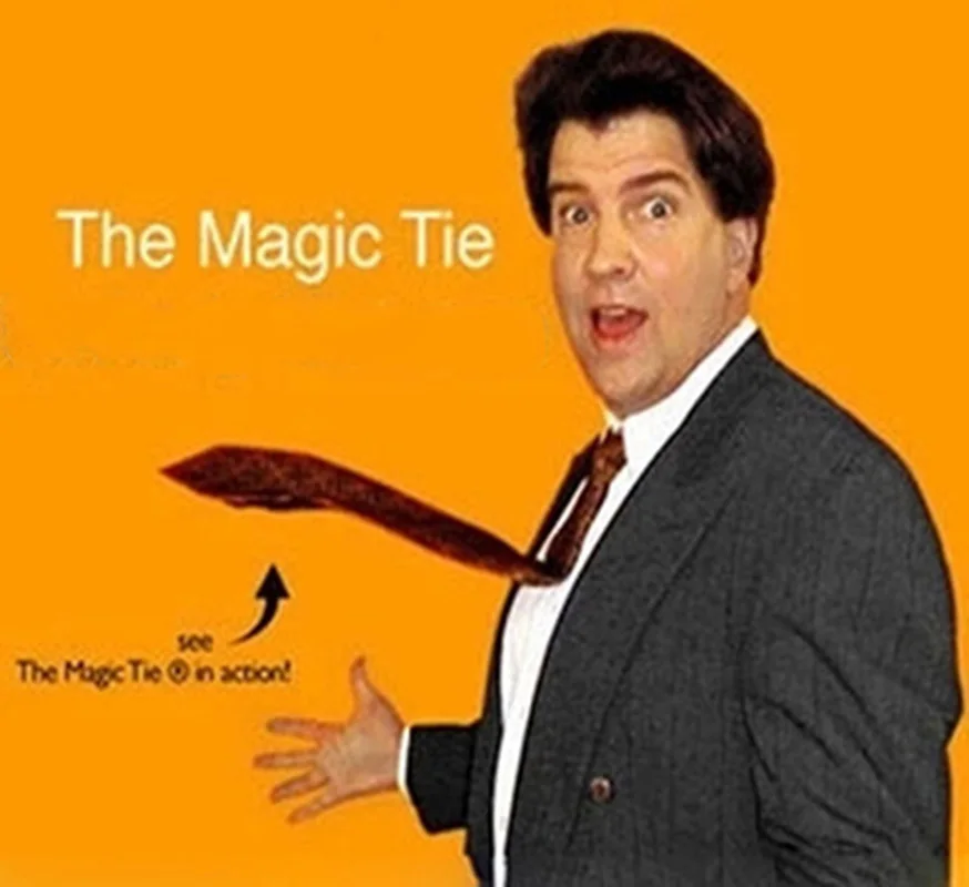 

The Magic Tie Pop Up Tie Gimmick Magic Tricks Fun Stage Close Up Magia Illusions Gimmick Accessories Necktie Contorl by Magician