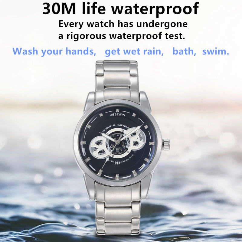 NEW Luxury fashion watches men automatic mechanical watches unique openwork watches for men Classic Waterproof Relogio masculino