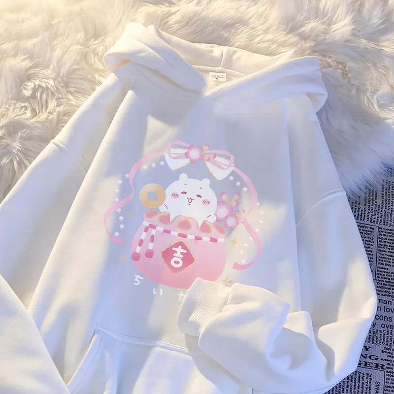 2026 Chiikawa Usachi High-end Anime Parent-child Hoodie, Comfortable, Breathable, High-quality Ins Y2k
