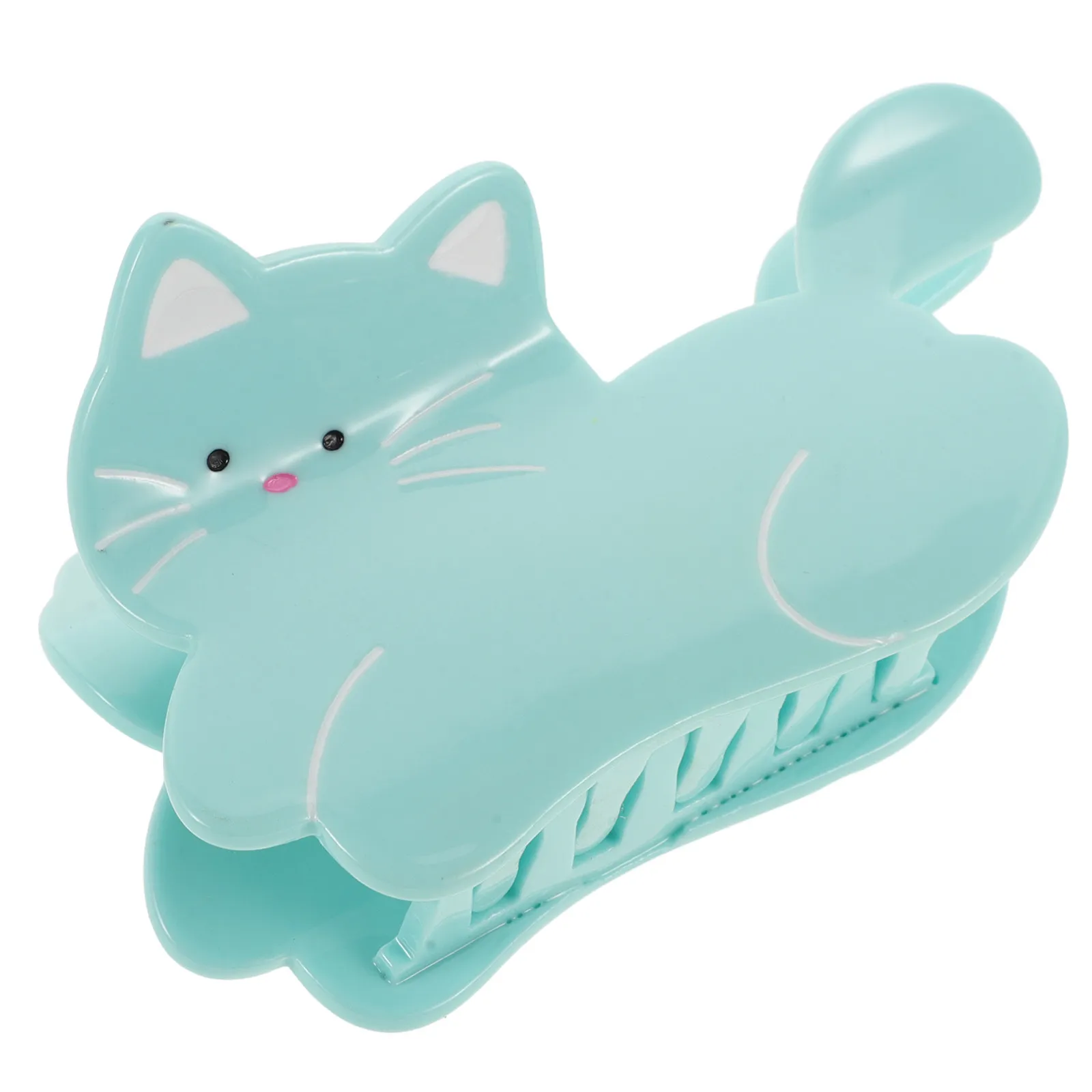 

Sky-Blue Cat Claw Clip Cartoon Animal Hair Clip Strong Grip Small Hairclip Cute Cat Hair Claw Accessories Small Hairclip