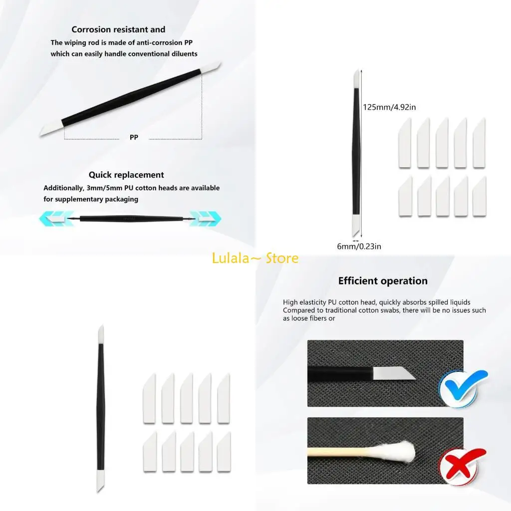 

Y4QA Panel Line Eraser For Assembly Model Building Tool DIY Accessories Model Wipping Cleaning With Tips 3mm 5mm Replacement