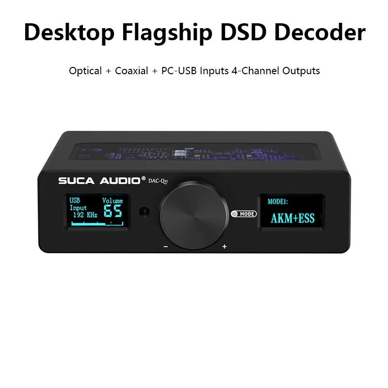 Двухъядерный цифровой аудио декодер ES9038 + AK4493 DAC HIFI аудио декодер 32 бит 384 кГц DSD256 декодирование без потерь ИК пульт дистанционного управления