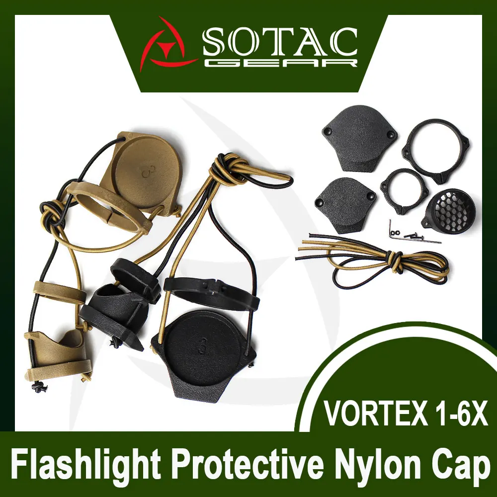 SOTAC Tactical Scout Light Flashlight Cap for Rein2.0/Modlite Weaponlight Protective Cover Nylon Hunting Accessories