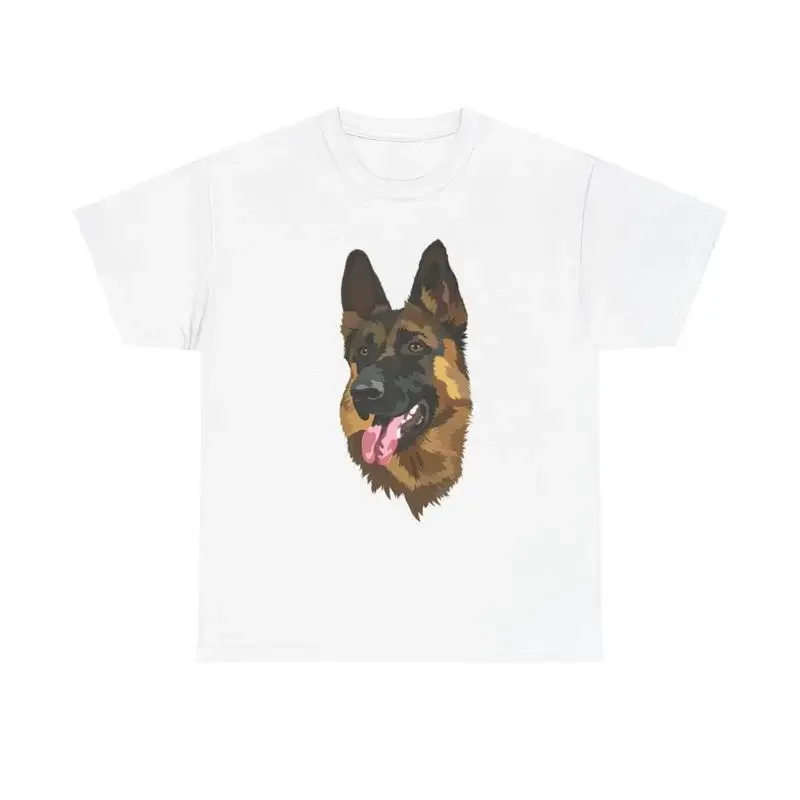 German Shepard T Shirt Funny Heavy Cotton
