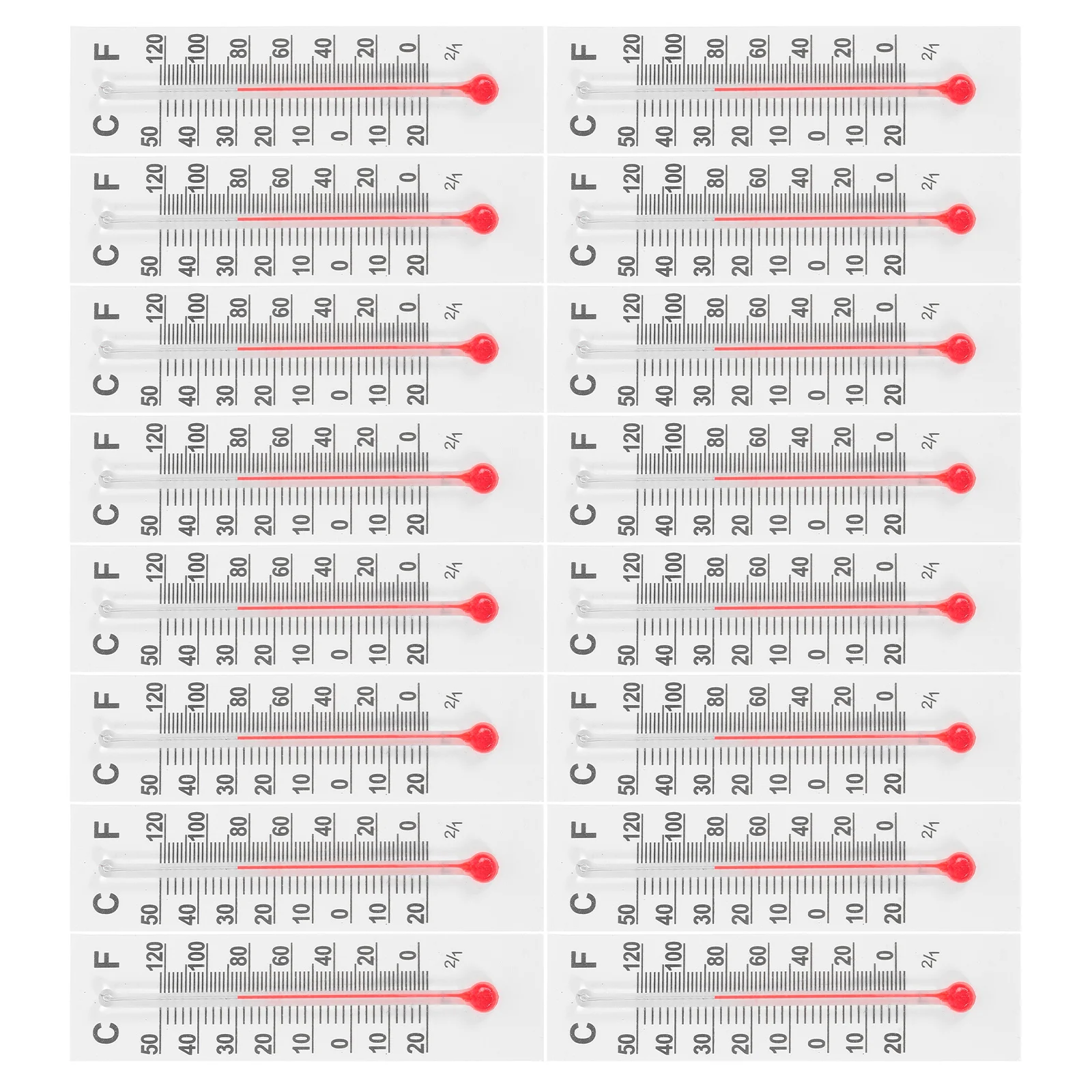 

30pcs Miniature Thermometer Small Temperature Gauge For Home Office Monitoring Compact Glass Design Easy Read Numbers Dollhouse