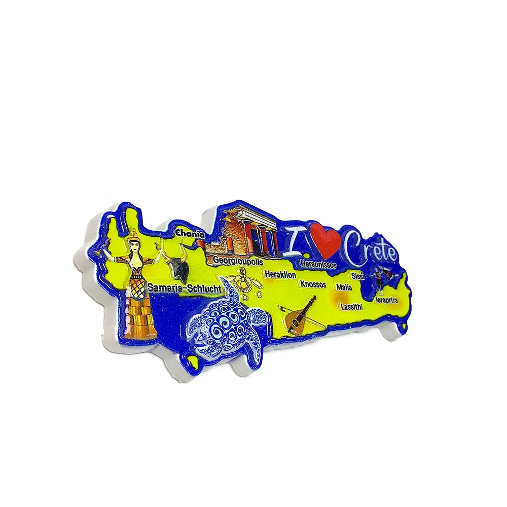 مغناطيس ثلاجة كريت ثلاثي الأبعاد من الراتنج - مغناطيس ديكور للغرفة والمنزل، مغناطيس قوي لطيف للثلاجة