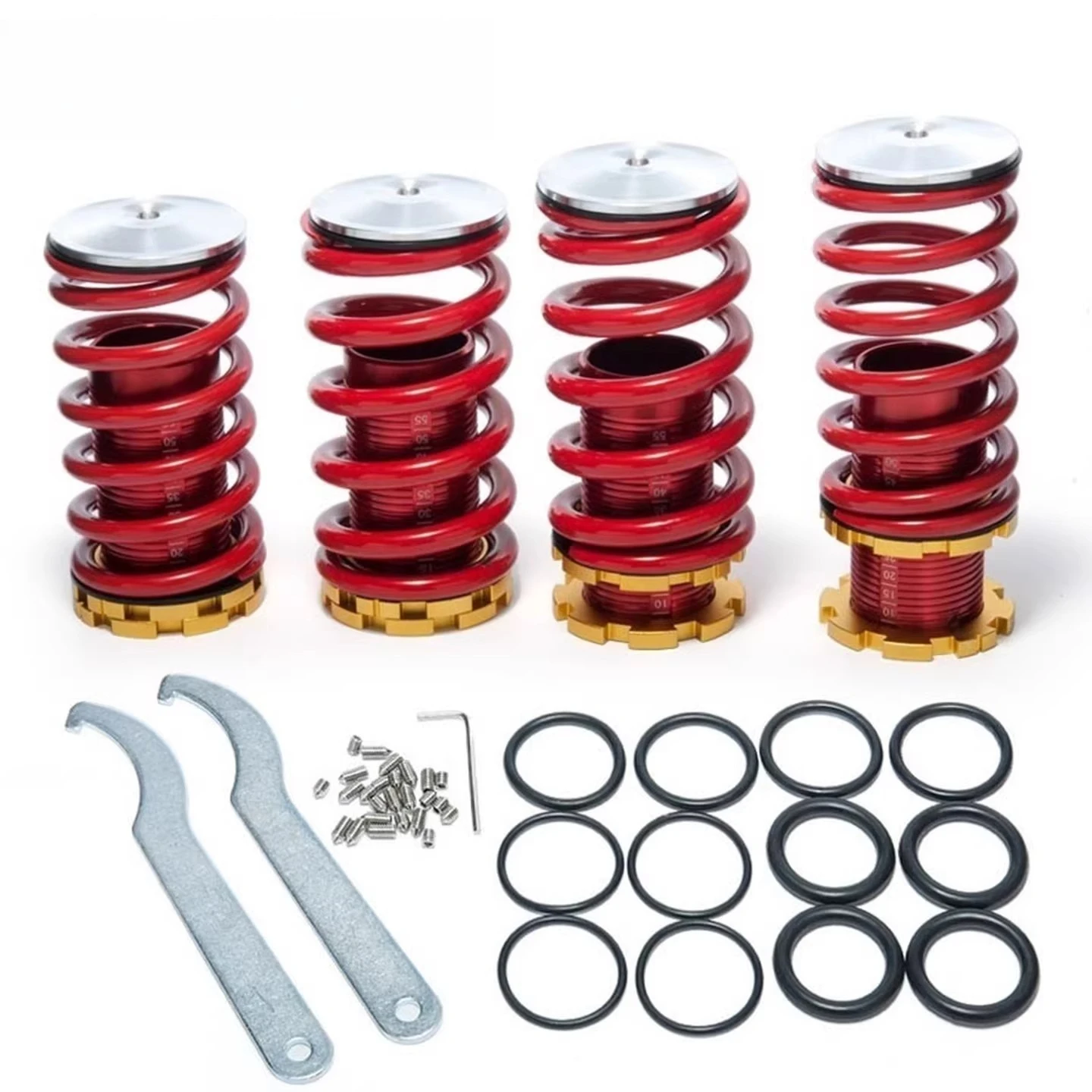Applicable to the 88-00 modified twisted teeth short spring shock absorber of Japanese cars to reduce the body chassis