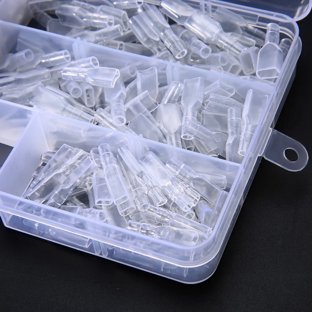 

270Pcs Insulated Crimp Terminal Connector Kit Copper Plated Electrical Terminals for Wire Splice Ring Spade Quick Disconnect