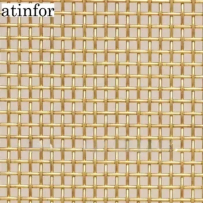 atinfor Brass Wire Mesh(20 Mesh),Brass Woven Sceen Mesh 500X1000mm supply from stock