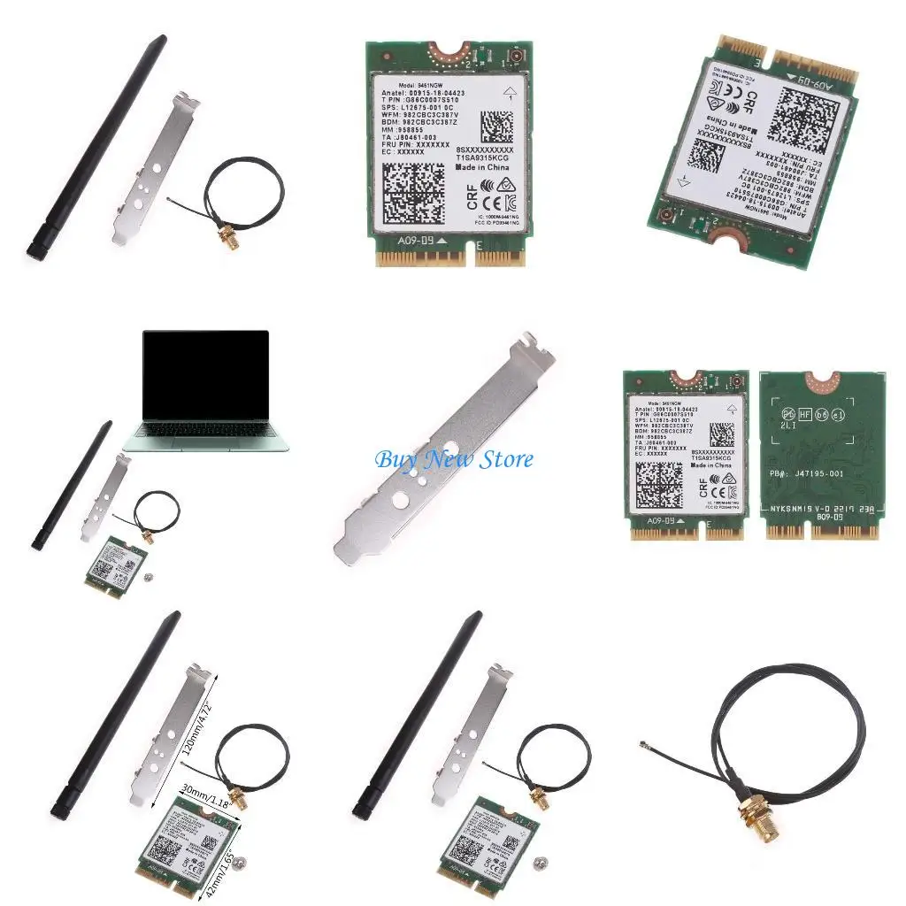 

20CE WIRCARD Dual Band Wireless AC 9461 9461NGW 802.11ac NGFF E 2.4G / WiFi Card 5.0 Card