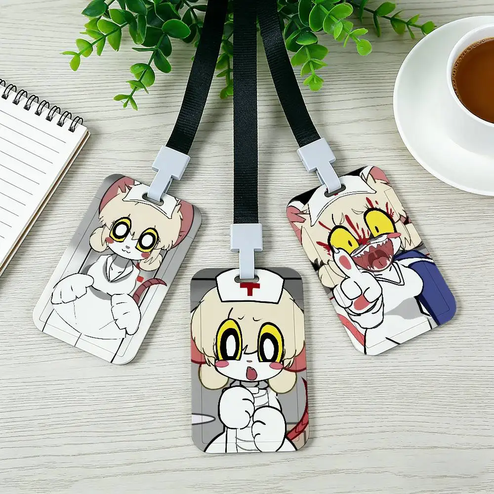 Game T-Terrible Mouse Lorna Card Holder Employee Card Cover Lanyard Work Business ID Badge Holder Name Tag Cards Case