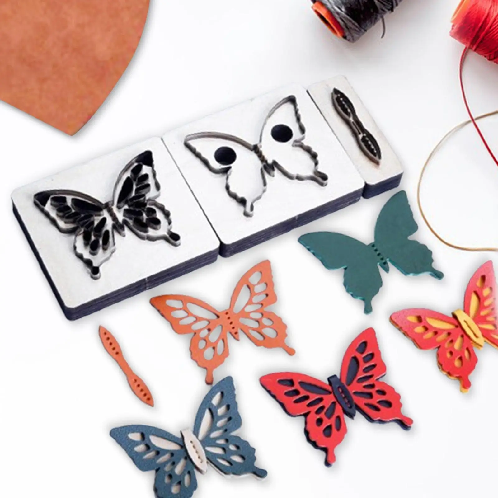 

Butterfly Leather Cutting Die Punch Punching Template Easy to Use Manual Tool DIY Die Cutting Knife for Tailor Home Beginner