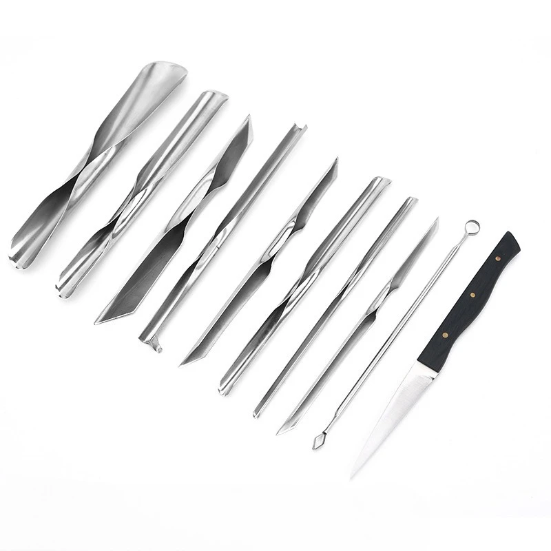 10-piece Food Carving Knife Set Special for Hotel Chefs Food Fruit Platters Carving Knife Tools