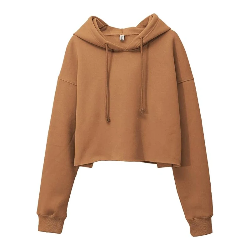 Autumn Winter Fleece Hoodies Women Solid Long Sleeve Tops Oversized Sweatshirt Female Casual Pullover Aesthetic  Clothing