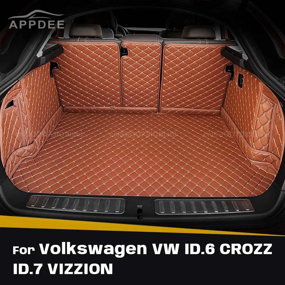 

Для Volkswagen VW ID.6 CROZZ、ID.7 VIZZION автоматический коврик для багажника с полным покрытием, автомобильный защитный коврик, грузовой вкладыш, аксессуары для интерьера
