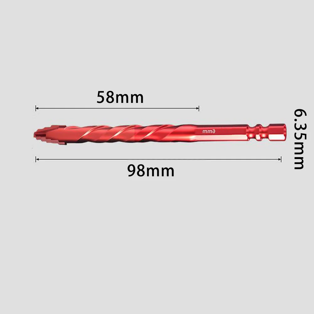 

Набор твердосплавных сверл для дерева, металла, стеклянной плитки, кирпича для гипсокартона, алюминиевого листового металла с прозрачными маркировками размеров для эффективного использования
