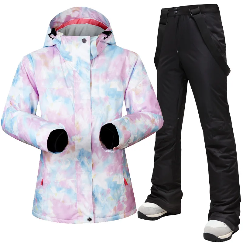 MUTUSNOW 2025 Nieuwe vrouwen Warm Waterdicht Skipak Ademend Snowboard Hoodie Jas En Broek Outdoor Sport Skipak