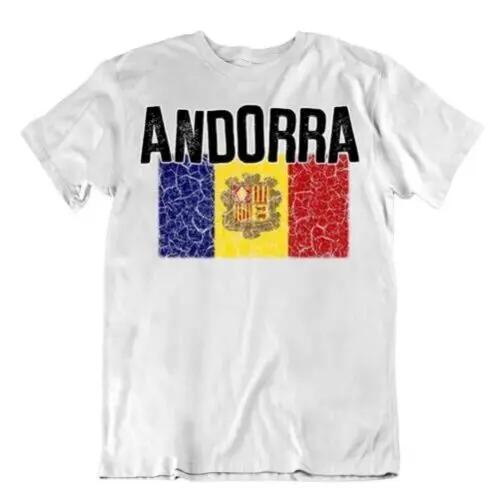 Flagge T-Shirt Andorra Mode Country Andenken Geschenk Pride Logo