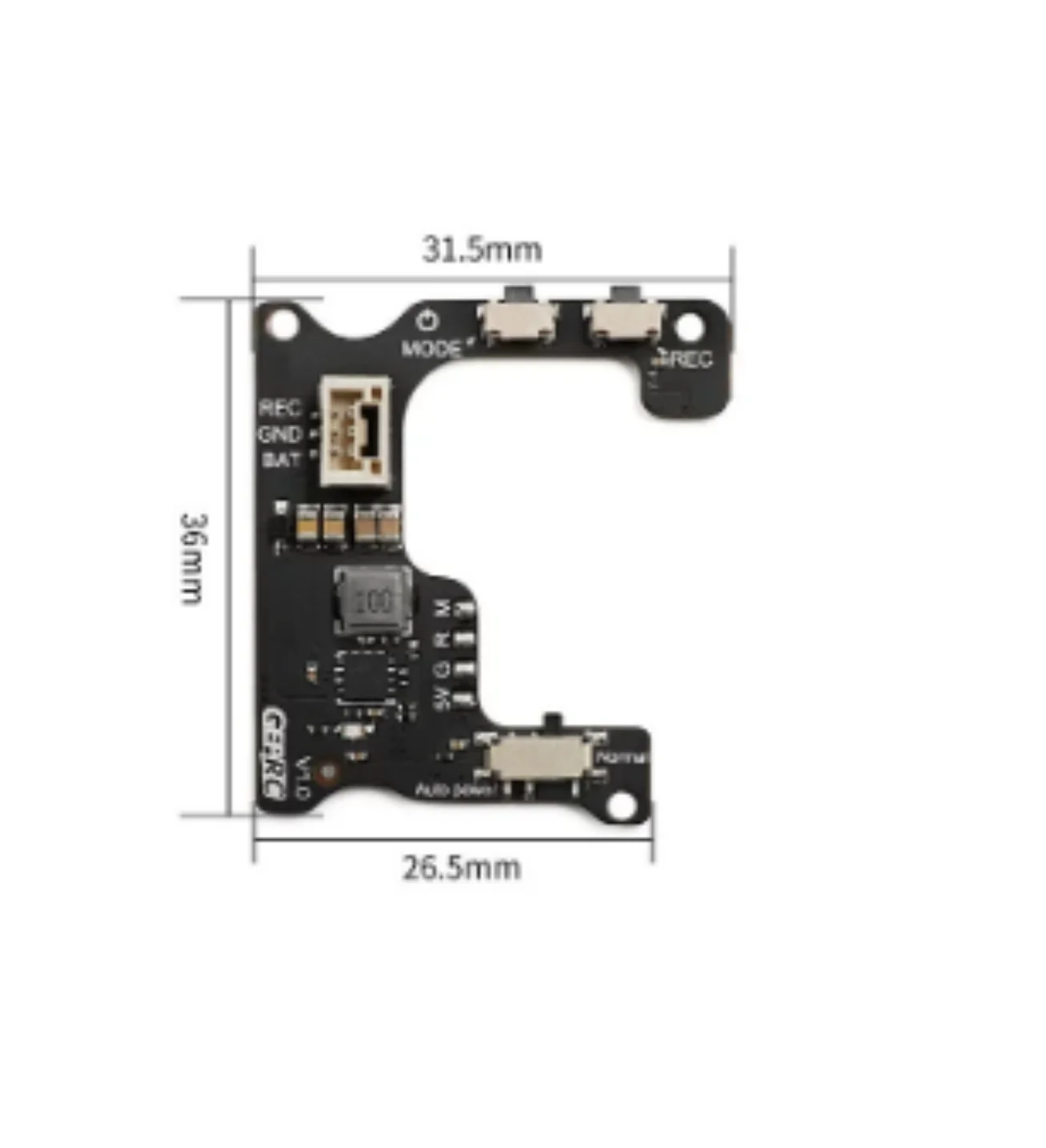 GEPRC Naked GoPro Hero 8 Case with BEC Board 2S-6S ND16 Filter UV Protection For RC DIY FPV Racing Drone