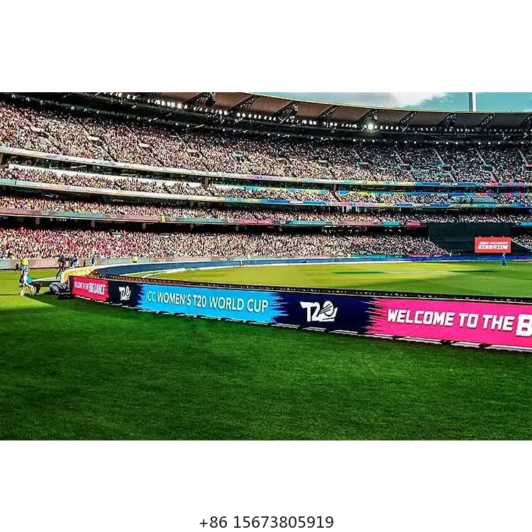 Pantalla LED Perimetral P10 para Publicidad en Estadios de Fútbol, Baloncesto y Otros Deportes, Pantalla LED de Video a Todo Color