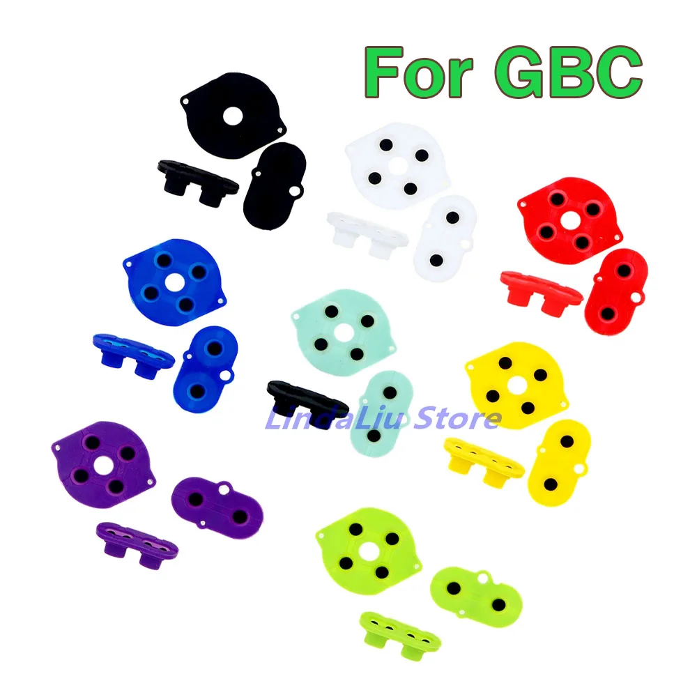 5sets Conductive Rubber Silicone Pads Buttons For Game Boy Color GBC Console