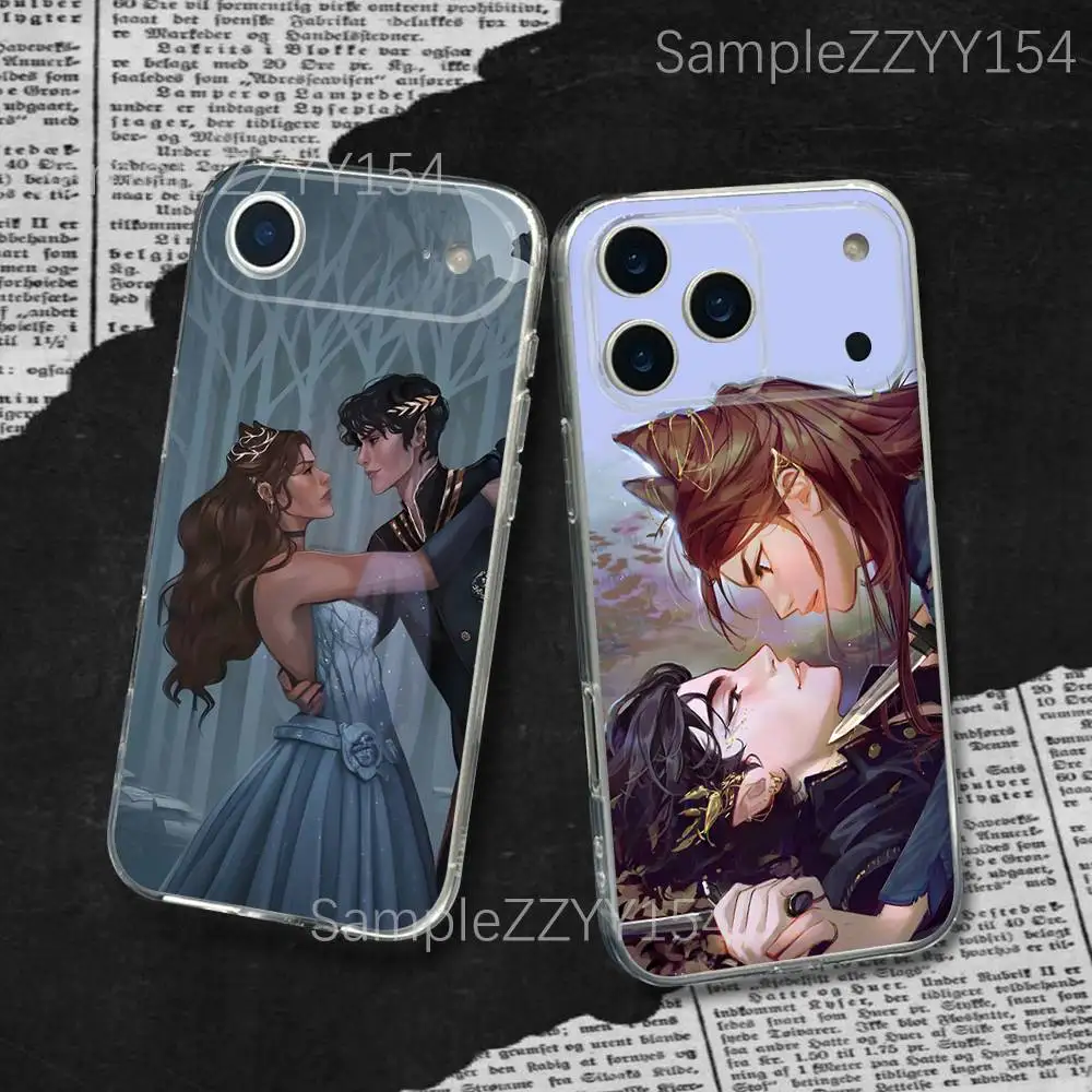 

Cruel Prince Jude And Cardan For iPhone 17,16,15,14,13,12,11 Plus,Pro,Max,XR,XS,X,7,8 Plus,SE,Mini Transparent Soft Phone Case