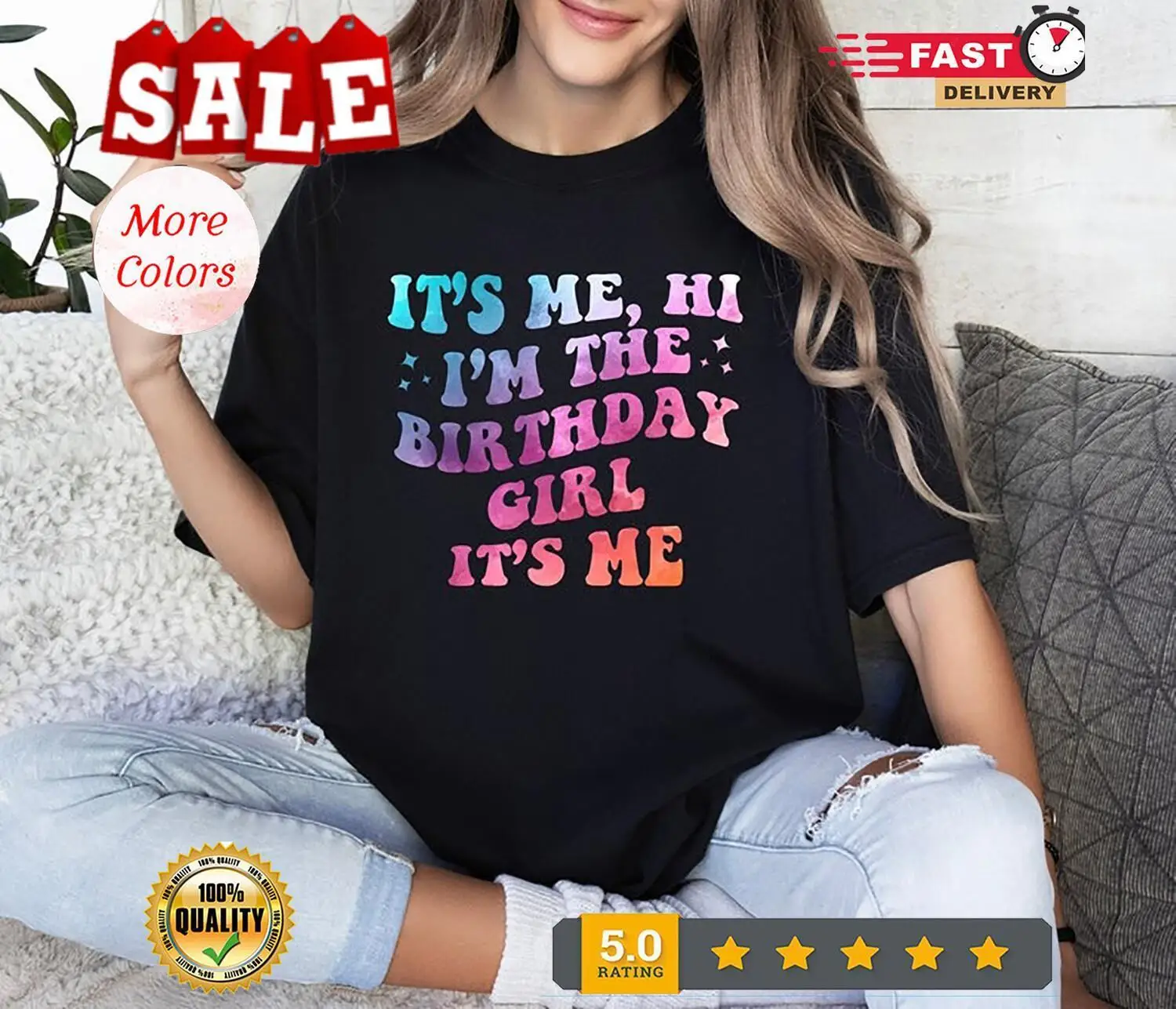 It s Me Hi I m The Birthday Girl Shirt Birthday Girl Shirt Girls Birthday