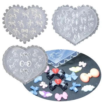 シリコーンの蝶ネクタイ型,金型,多用途,ジュエリー作り,手作りの彫刻