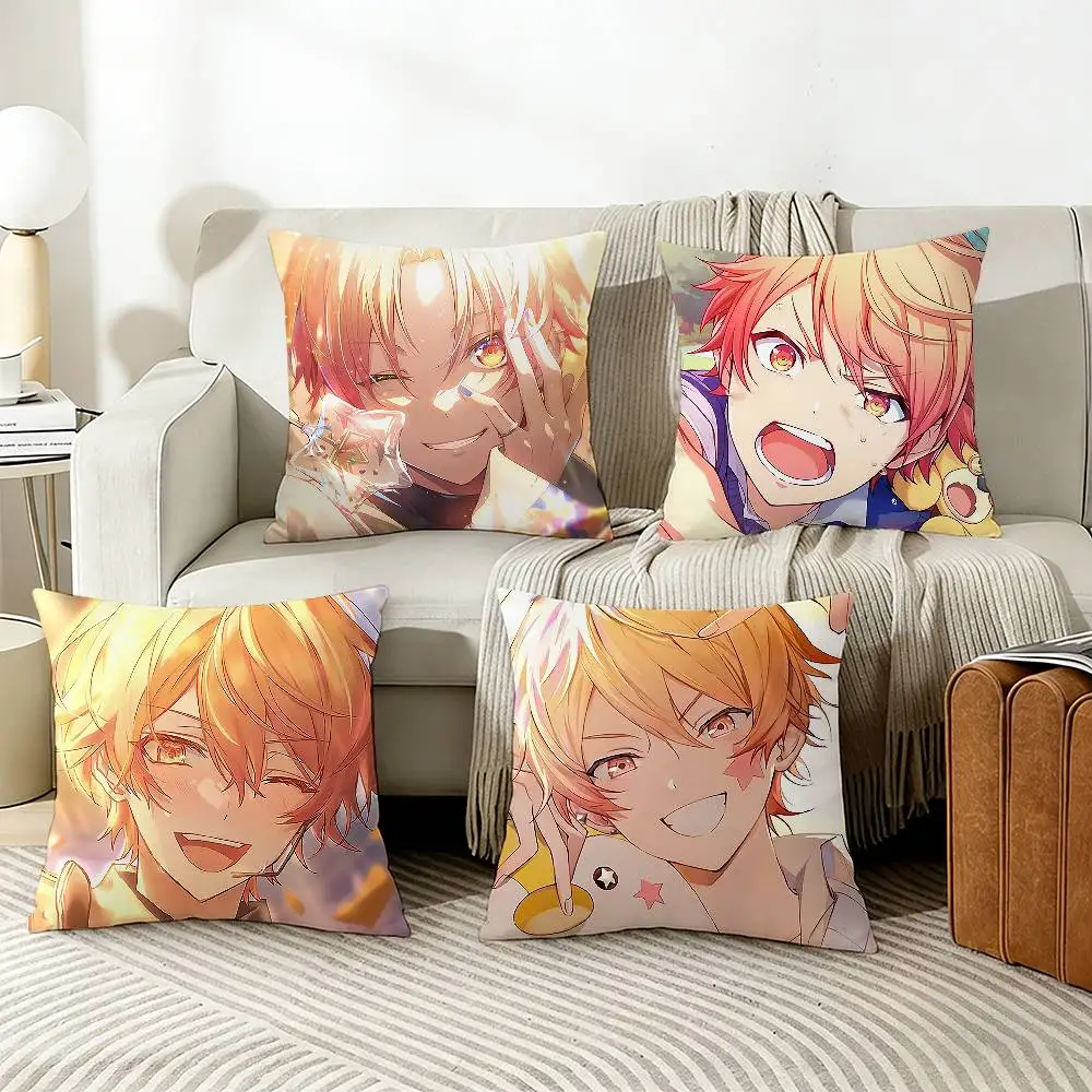 

W-Wonderlands S-Showtime T-Tenma T-Tsukasa Pillow Case Living Room Sofa Cushion Cover Suitable For Home Bedroom Room Decoration