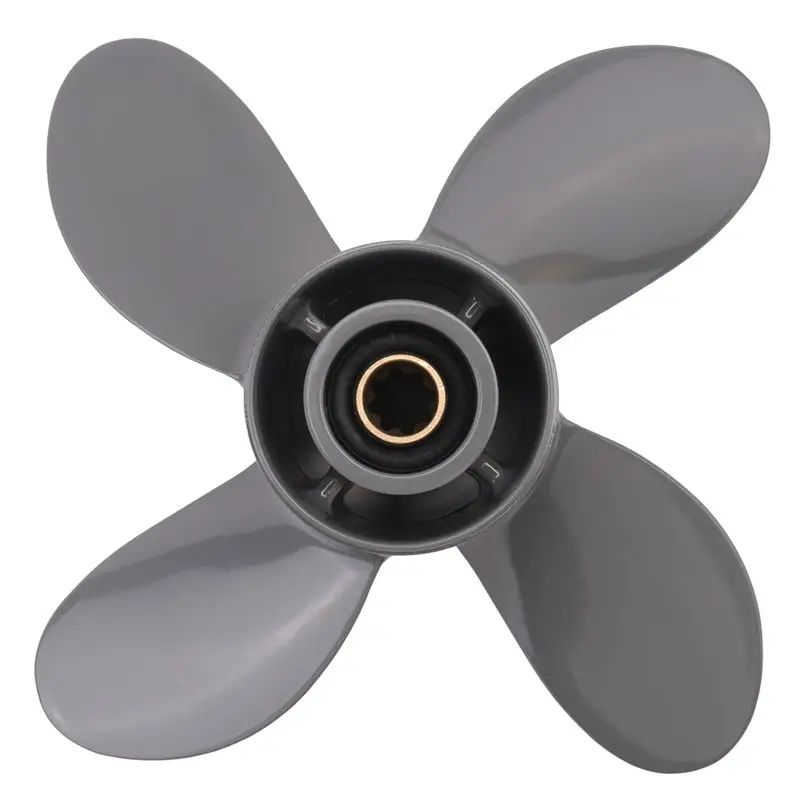 

A65P-Propeller 4 Blade 9 1/4X10 For Honda And Yamaha Outboard BF8D/BF9.9D BF9.9/BF15A BF15D/BF20 8 Splines 58134-ZV4-010AH