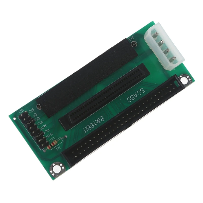 Placa adaptadora SCSI de 80 pinos, para 68 pinos para 50 pinos, transmissão de dados para mini PC