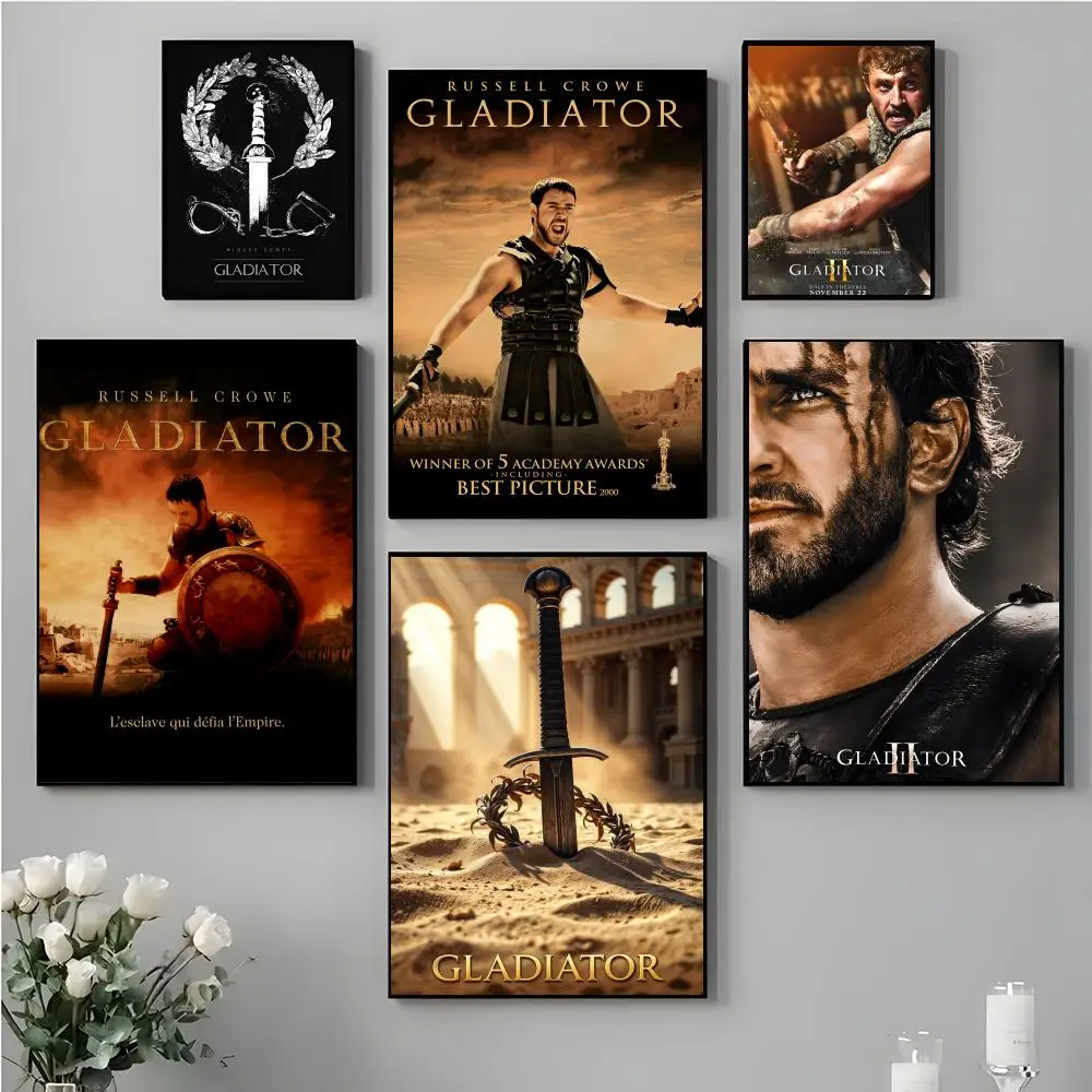 Classic G_GladiatorS Movie Poster Decorative Stickers Wall Art Mural Photo Design for Home Living Room Hallway Decoration