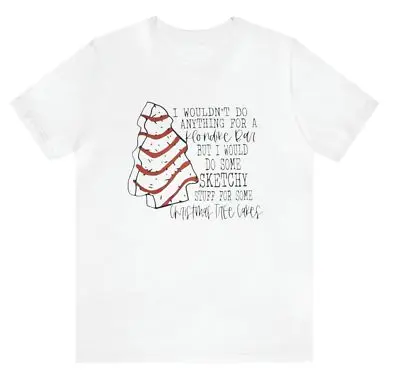 T-shirt a maniche corte da strada con stampa di omino di pan di zenzero natalizio casual e comoda in cotone 100% per uomo e donna