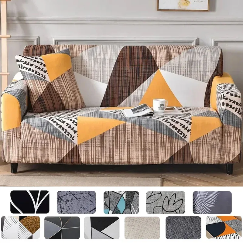 

1/2/3/4 Seater Elastic Sofa Cover for Living Room All Inclusive Dust-proof Anti-skid Universal Couch Cover Sofa Covers 소파 커버