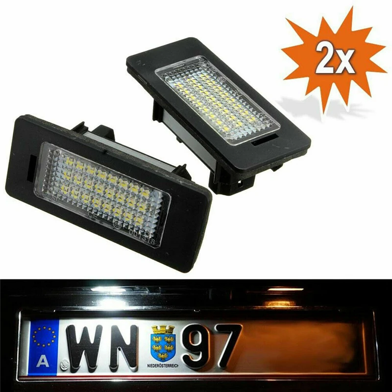 

For BMW 5 Series E60 E39 E61 E70 E71 E72 E82 E84 E88 E90 E91 E92 E93 12V Car led License Plate Light 6000K Xenon car accessories