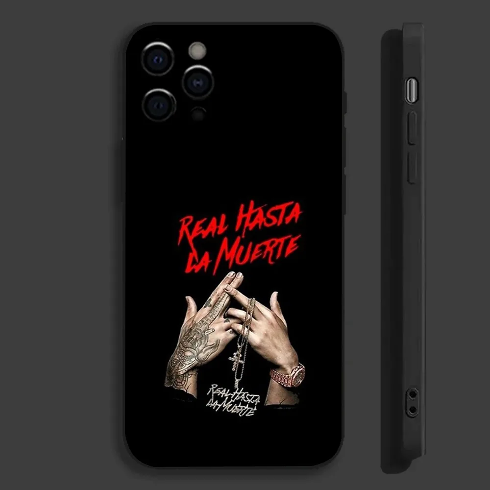 Anuel AA Real Hasta La Muerte حافظة لهاتف آيفون 16 15 14 13 12 11 Pro Max Mini X XS SE4 7 8 Plus 16E غطاء ناعم شل Fundas