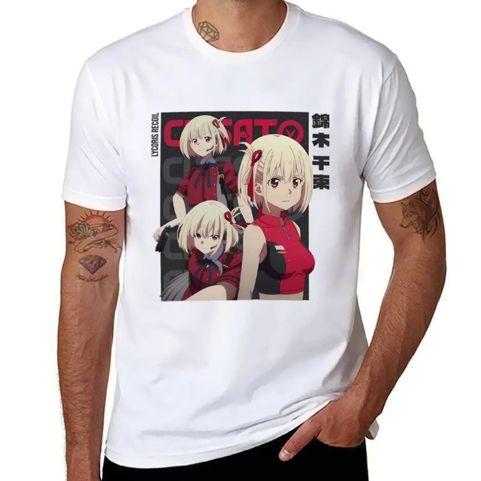 

Chisato Nishikigi Lycoris Recoil T-Shirt t shirt man cotton man t shirts for men T-Shirt