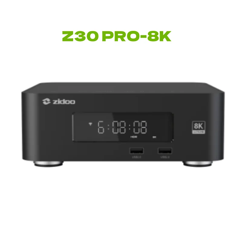 Reproductor multimedia ZIDOO Z30 PRO-8K, procesador Amlogic S928X-K 6G+64G,DV, HDR10+,Android 11,BDMV/ISO, Bahía HDD de hasta 16TB