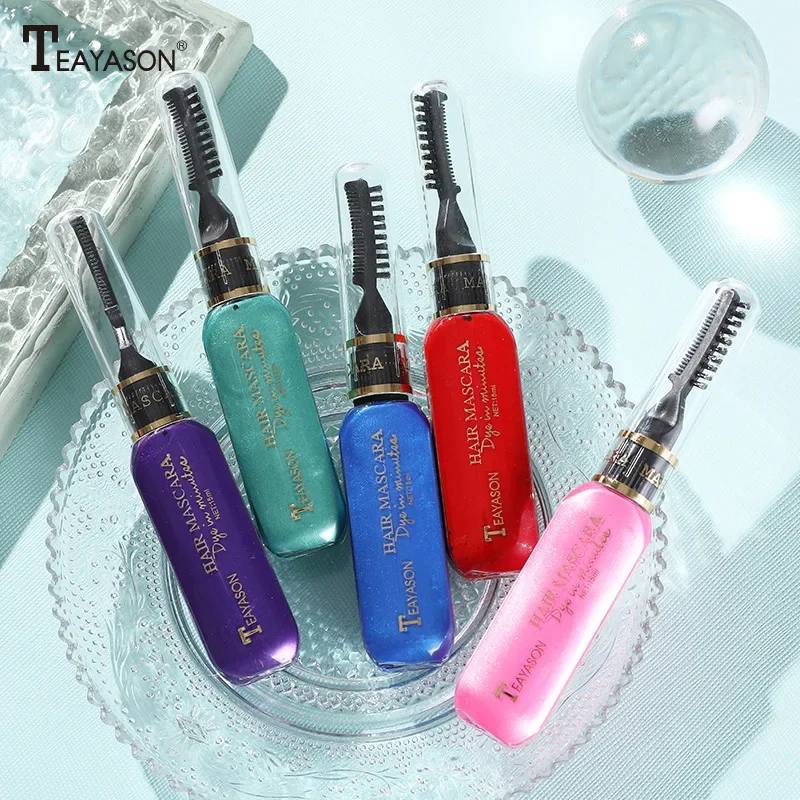 Mascara per tinture per capelli usa e getta comodo e salvaspazio pigro Must-have bianco blu scuro colorante Pick colorante multicolore