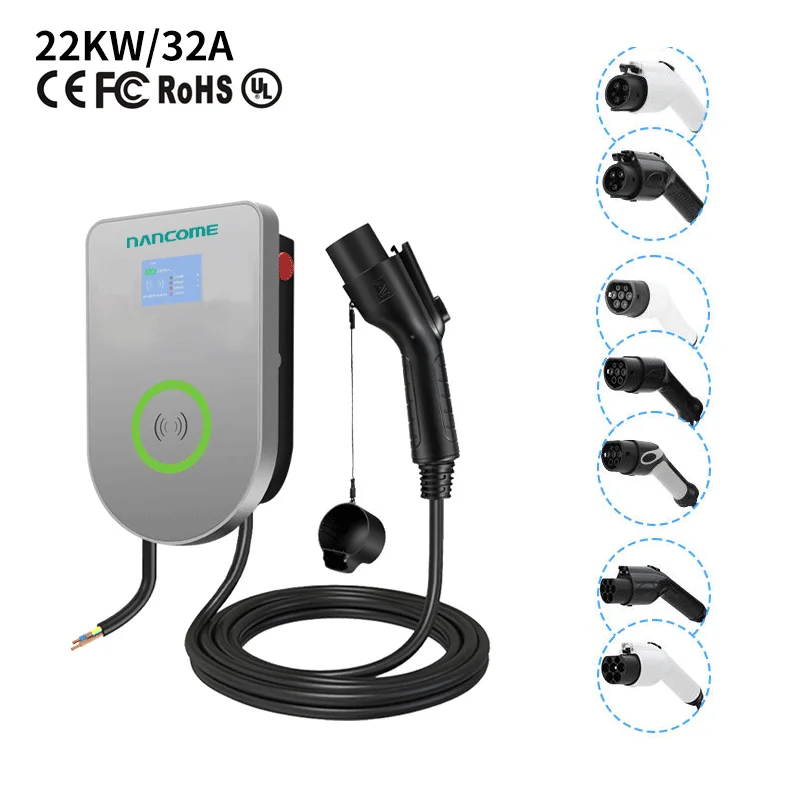 

AC wallbox Type2 Charging Plug OCPP EV Car 22KW electric vehicle ev charging station Commercial