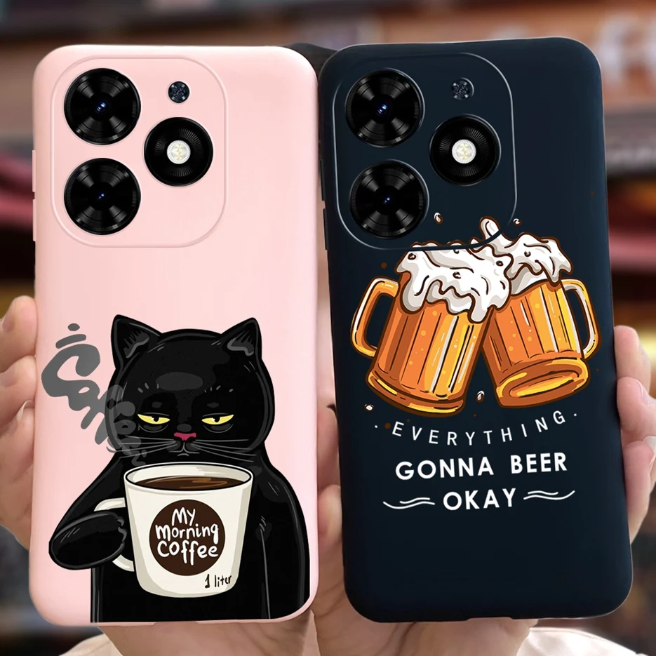 For Tecno Pop 8 Case Tecno Spark Go 2024 BG6 Cute Fashion Cartoon Cover Soft TPU Phone Cases For Tecno Spark GO 2024 Pop8 Bumper